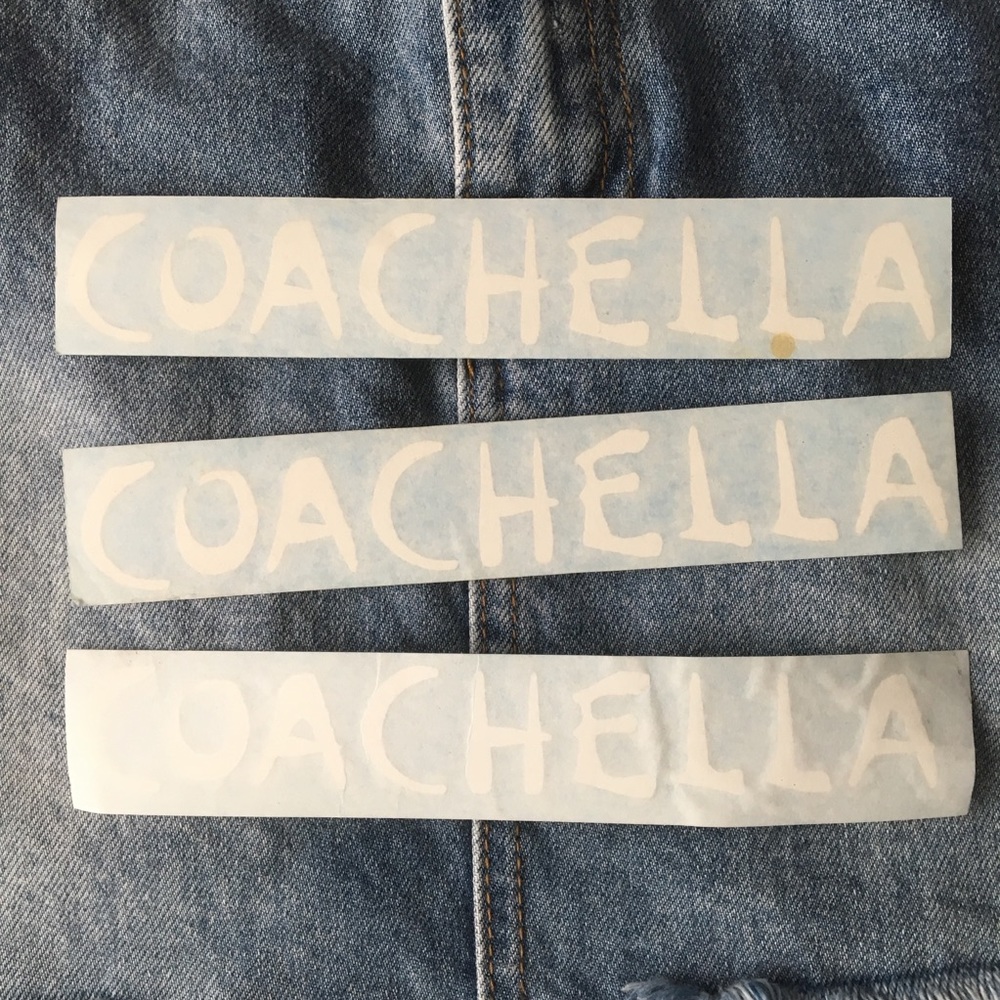 Authentic Coachella Stickers